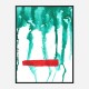 Green Rain Abstract Art Print Green Rain Abstract Art Print