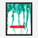 Green Rain Abstract Art Print Green Rain Abstract Art Print