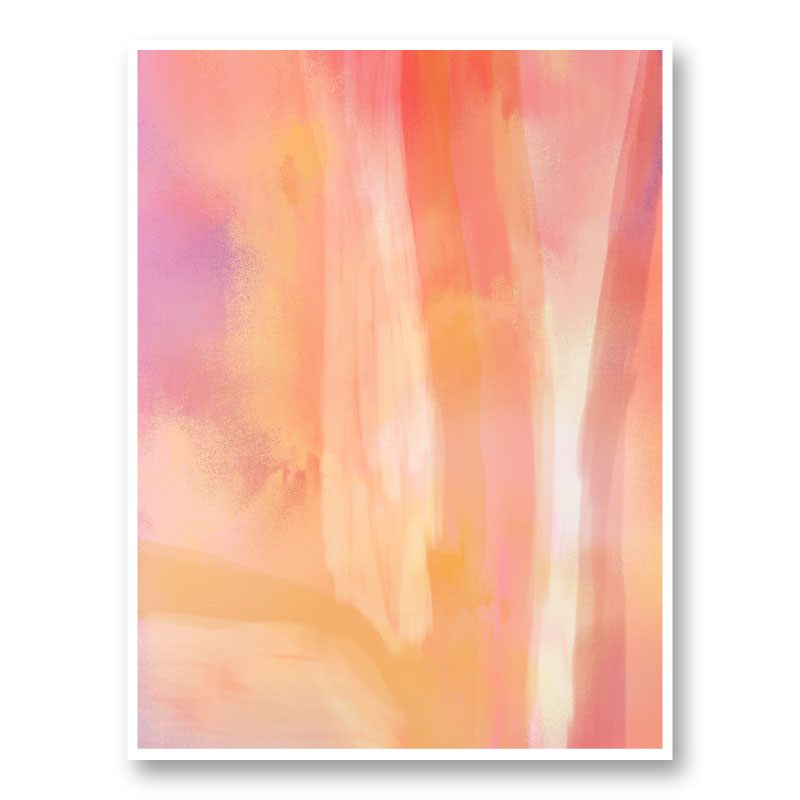 Blossom Abstract Art Print Blossom Abstract Art Print