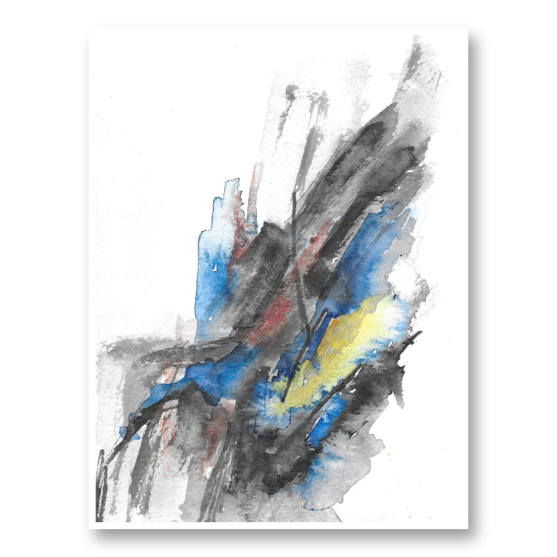 Sunrise Ink Abstract Art Print Sunrise Ink Abstract Art Print