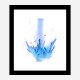 Blue Petals Abstract Art Print Blue Petals Abstract Art Print