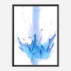 Blue Petals Abstract Art Print