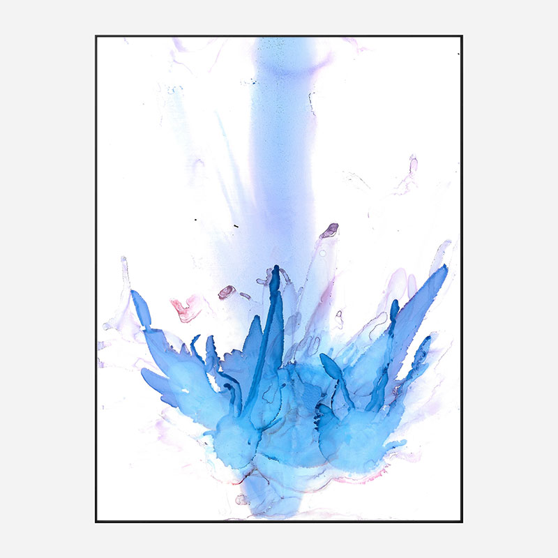Blue Petals Abstract Art Print Blue Petals Abstract Art Print