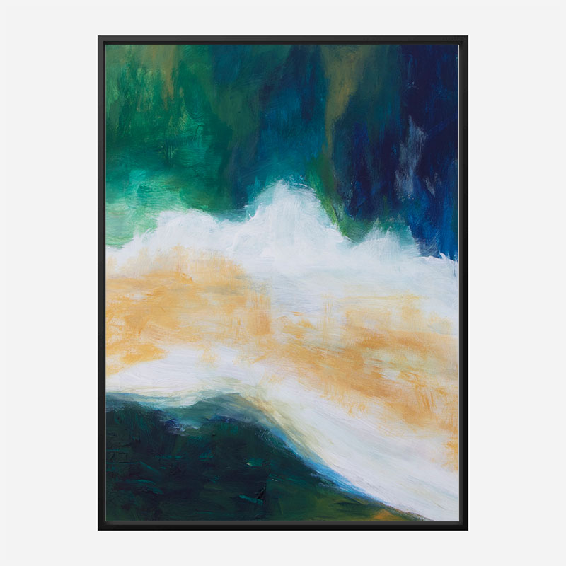 River Banks Abstract Art Print River Banks Abstract Art Print