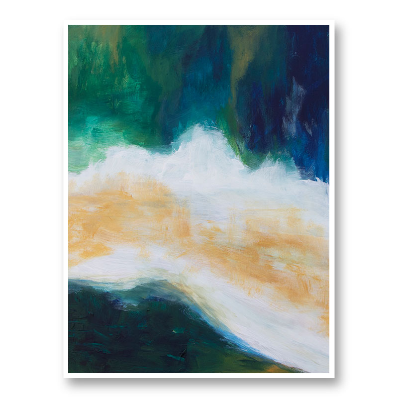 River Banks Abstract Art Print River Banks Abstract Art Print