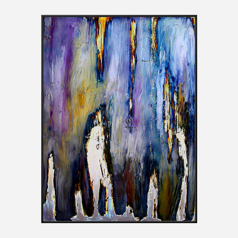 Walking in the Electric Fog Abstract Art Print