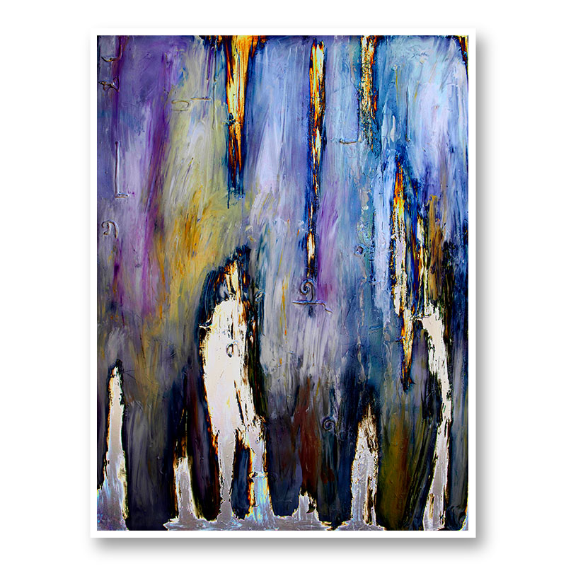 Walking in the Electric Fog Abstract Art Print