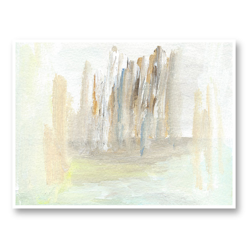 Beige Skyline Abstract Art Print Beige Skyline Abstract Art Print
