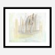 Beige Skyline Abstract Art Print Beige Skyline Abstract Art Print