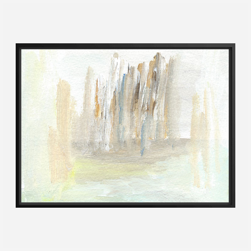 Beige Skyline Abstract Art Print Beige Skyline Abstract Art Print
