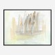 Beige Skyline Abstract Art Print Beige Skyline Abstract Art Print