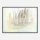 Beige Skyline Abstract Art Print Beige Skyline Abstract Art Print