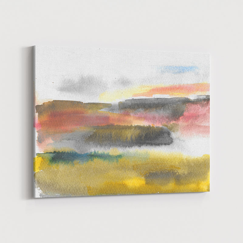 Pink Sky at Night Abstract Art Print Pink Sky at Night Abstract Art Print