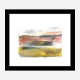 Pink Sky at Night Abstract Art Print Pink Sky at Night Abstract Art Print