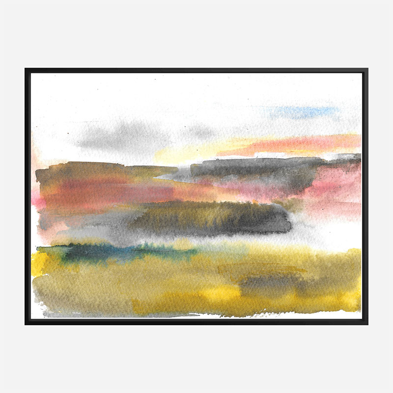 Pink Sky at Night Abstract Art Print Pink Sky at Night Abstract Art Print