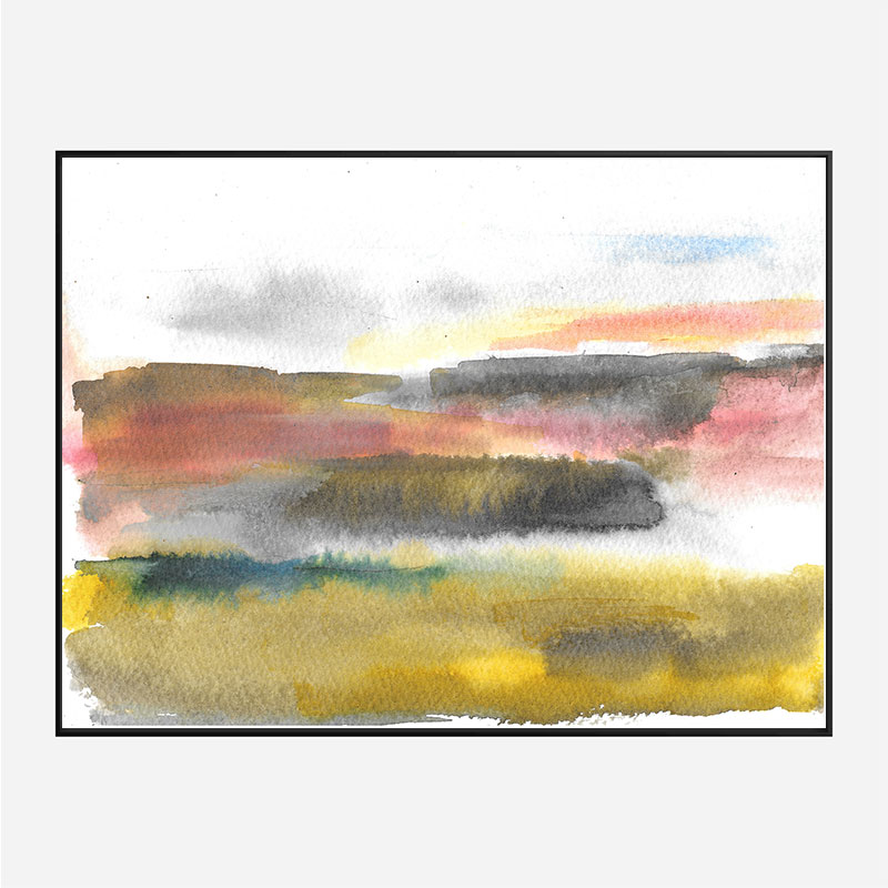 Pink Sky at Night Abstract Art Print Pink Sky at Night Abstract Art Print