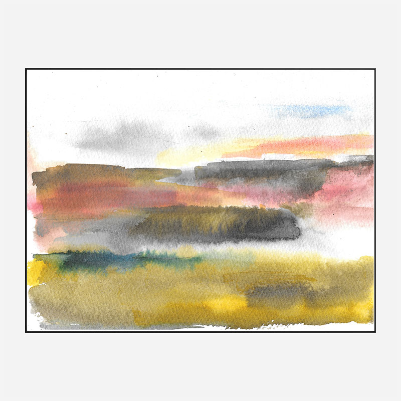 Pink Sky at Night Abstract Art Print Pink Sky at Night Abstract Art Print