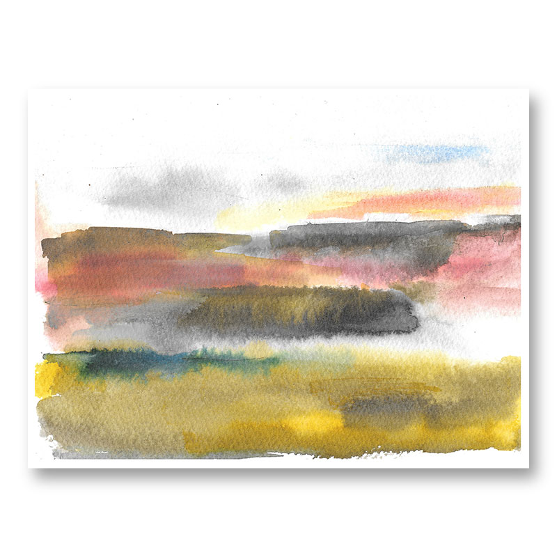 Pink Sky at Night Abstract Art Print Pink Sky at Night Abstract Art Print