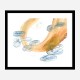 Sun on Water Abstract Art Print Sun on Water Abstract Art Print
