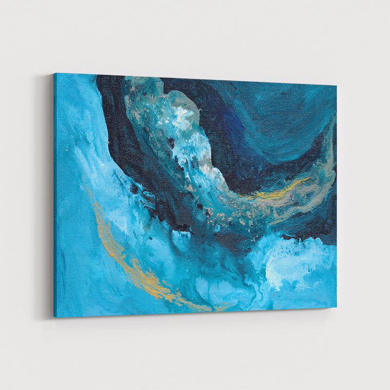 Lost In Blue Abstract Art Print Lost In Blue Abstract Art Print