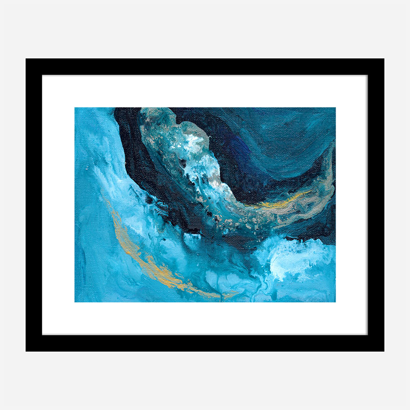 Lost In Blue Abstract Art Print Lost In Blue Abstract Art Print