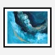 Lost In Blue Abstract Art Print Lost In Blue Abstract Art Print