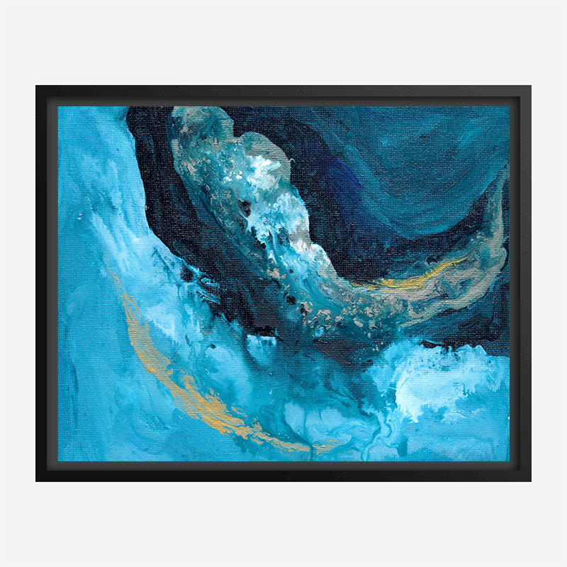 Lost In Blue Abstract Art Print Lost In Blue Abstract Art Print