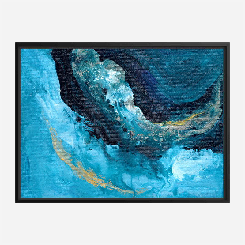 Lost In Blue Abstract Art Print Lost In Blue Abstract Art Print