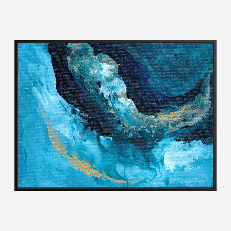 Lost In Blue Abstract Art Print Lost In Blue Abstract Art Print