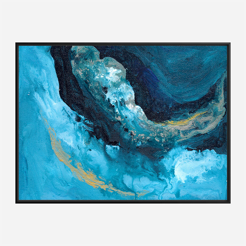 Lost In Blue Abstract Art Print Lost In Blue Abstract Art Print