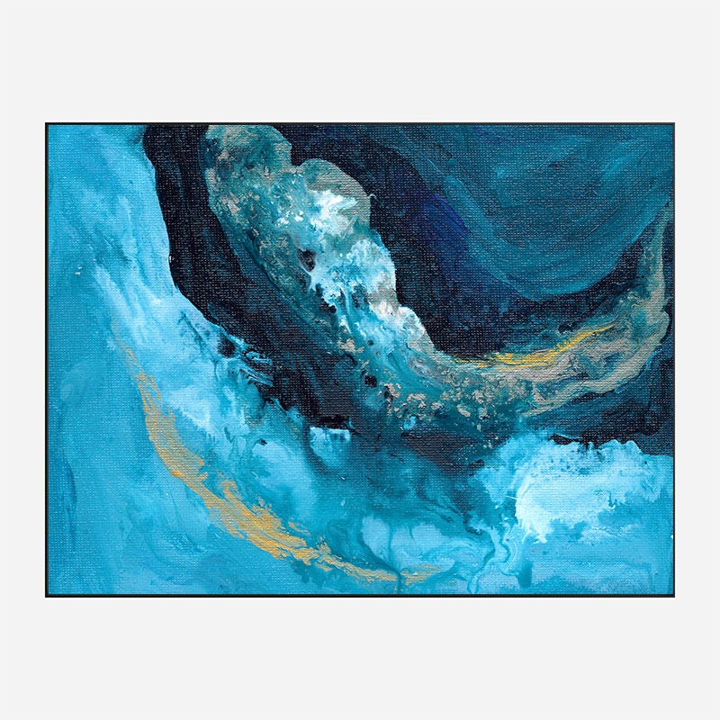 Lost In Blue Abstract Art Print Lost In Blue Abstract Art Print
