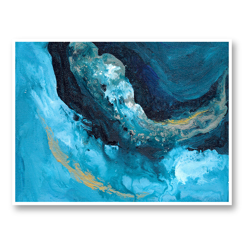 Lost In Blue Abstract Art Print Lost In Blue Abstract Art Print