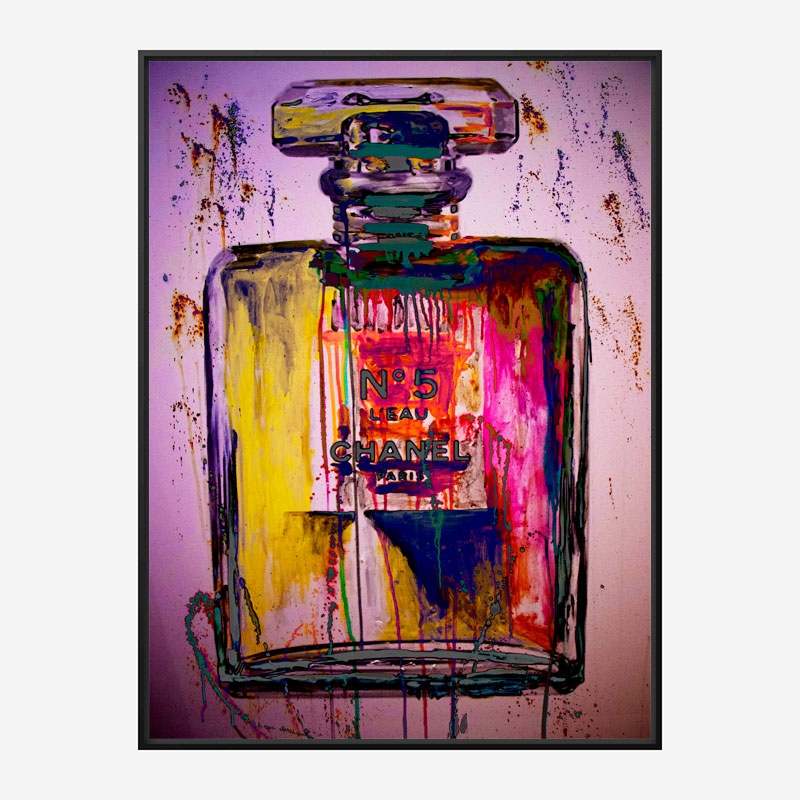 Chanel No 5 Fluro Art Print Chanel No 5 Fluro Art Print