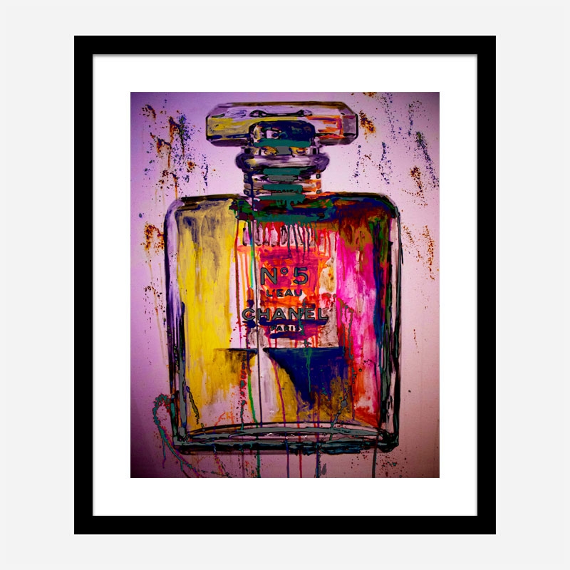 Chanel No 5 Fluro Art Print Chanel No 5 Fluro Art Print