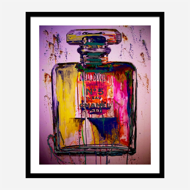 Chanel No 5 Fluro Art Print Chanel No 5 Fluro Art Print