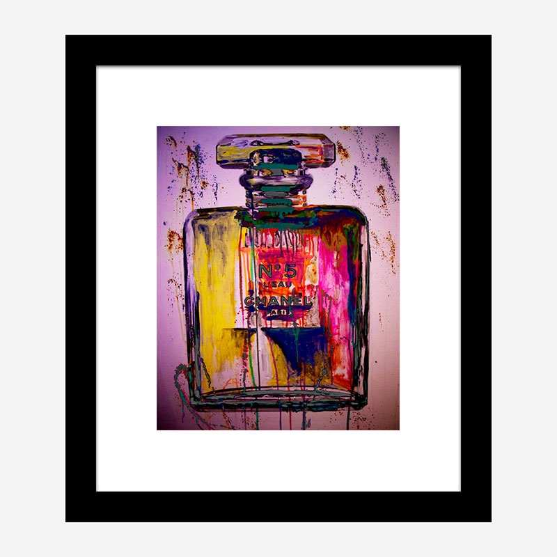 Chanel No 5 Fluro Art Print Chanel No 5 Fluro Art Print