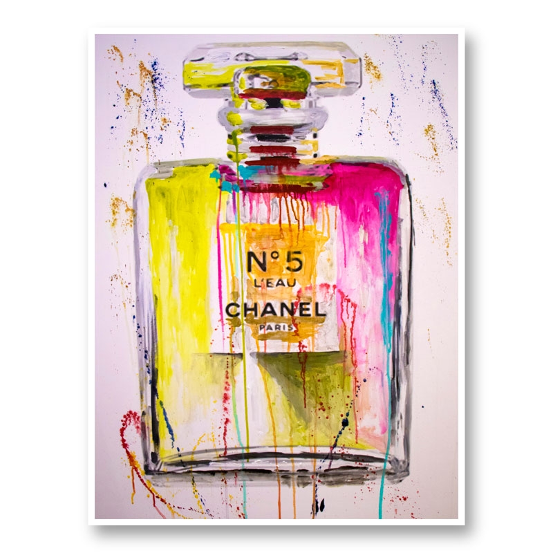 Chanel No 5 Perfume Abstract Art Print Chanel No 5 Perfume Abstract Art Print