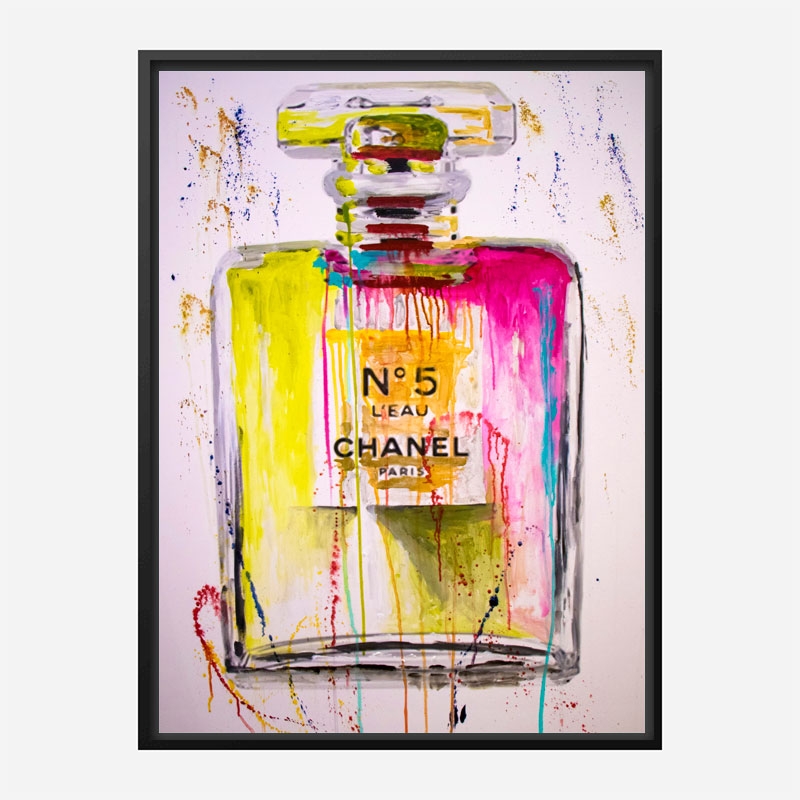 Chanel No 5 Perfume Abstract Art Print