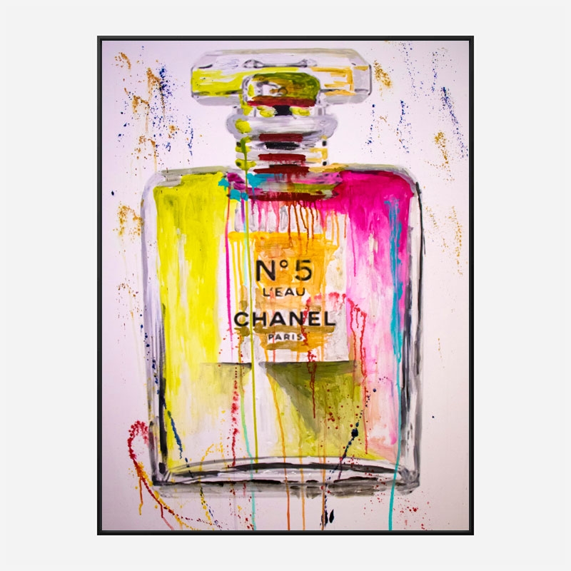 Chanel No 5 Perfume Abstract Art Print Chanel No 5 Perfume Abstract Art Print
