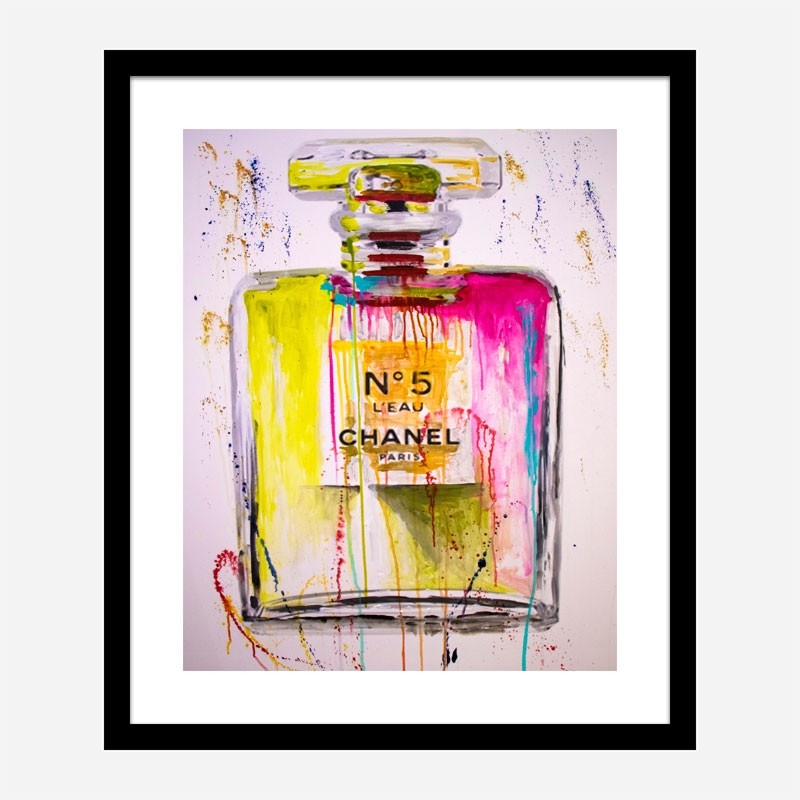 Chanel No 5 Perfume Abstract Art Print Chanel No 5 Perfume Abstract Art Print