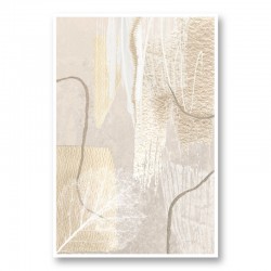 Calm Ivory Abstract Art