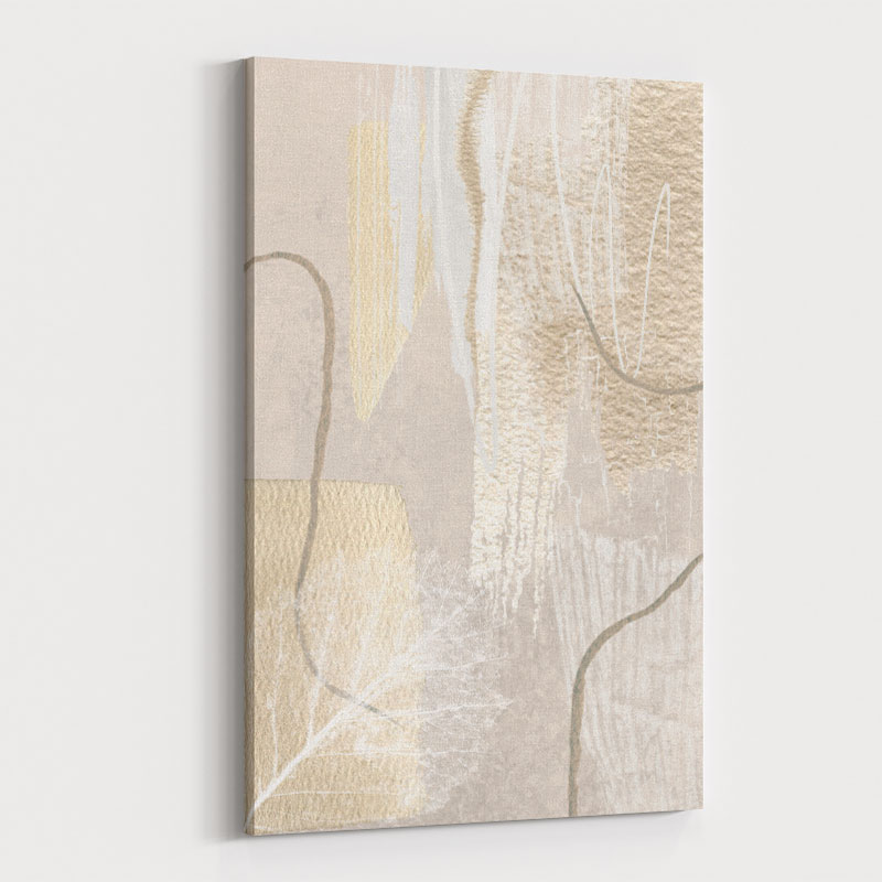 Calm Ivory Abstract Art