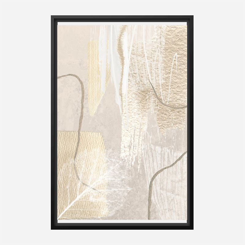 Calm Ivory Abstract Art