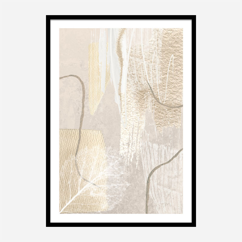 Calm Ivory Abstract Art