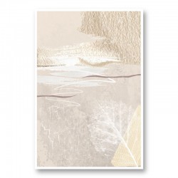 Calm Ivory 3 Abstract Art