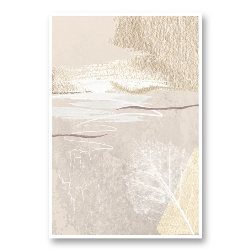 Calm Ivory 3 Abstract Art