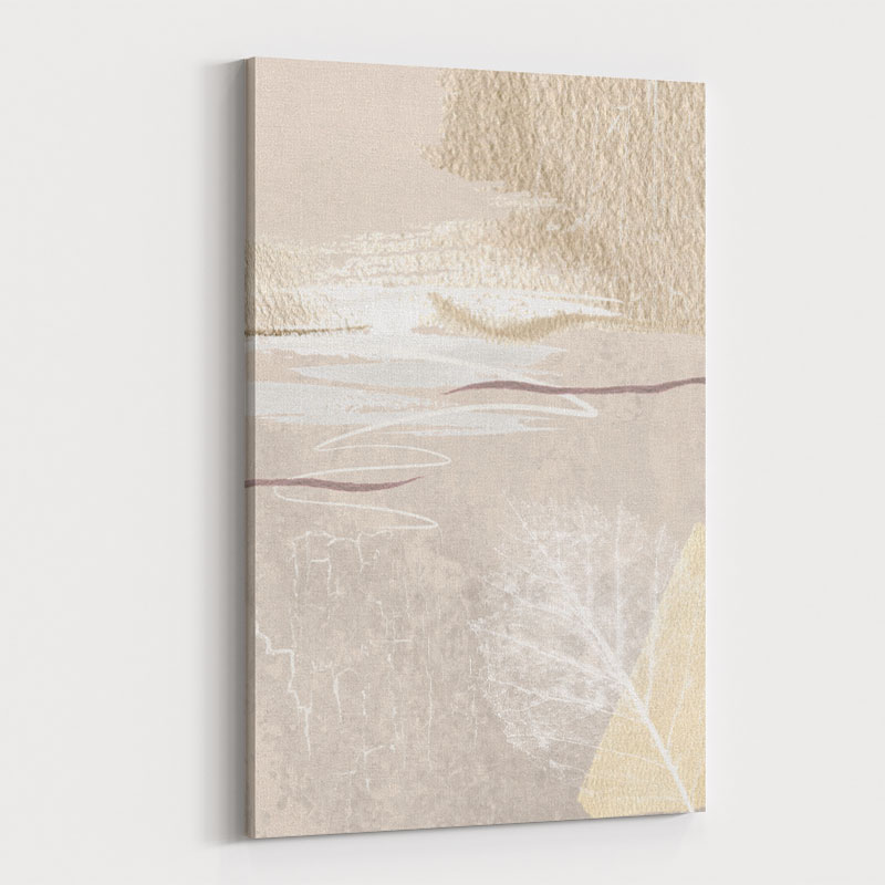 Calm Ivory 3 Abstract Art