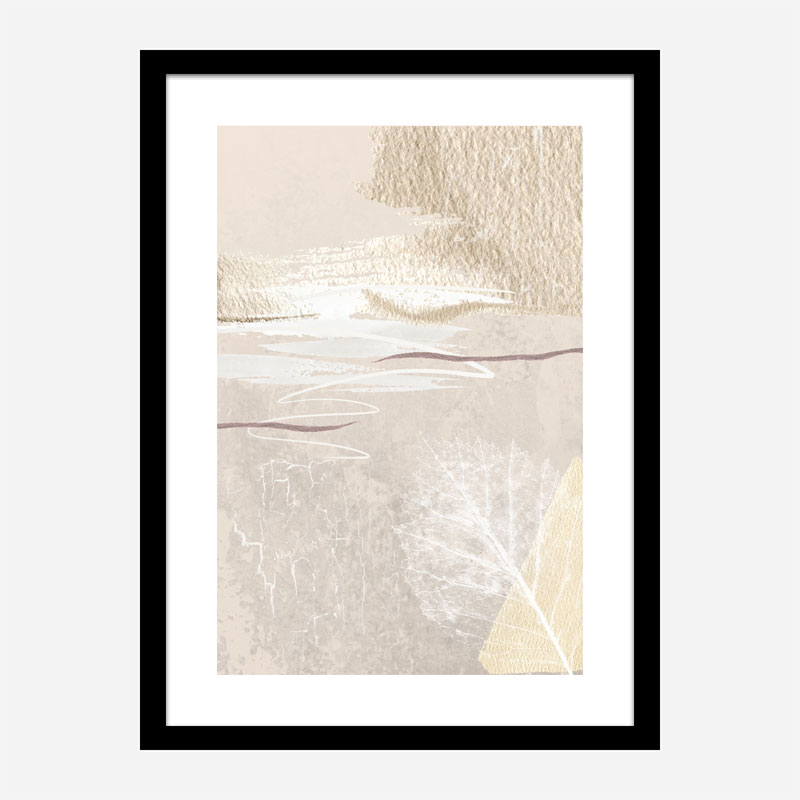 Calm Ivory 3 Abstract Art