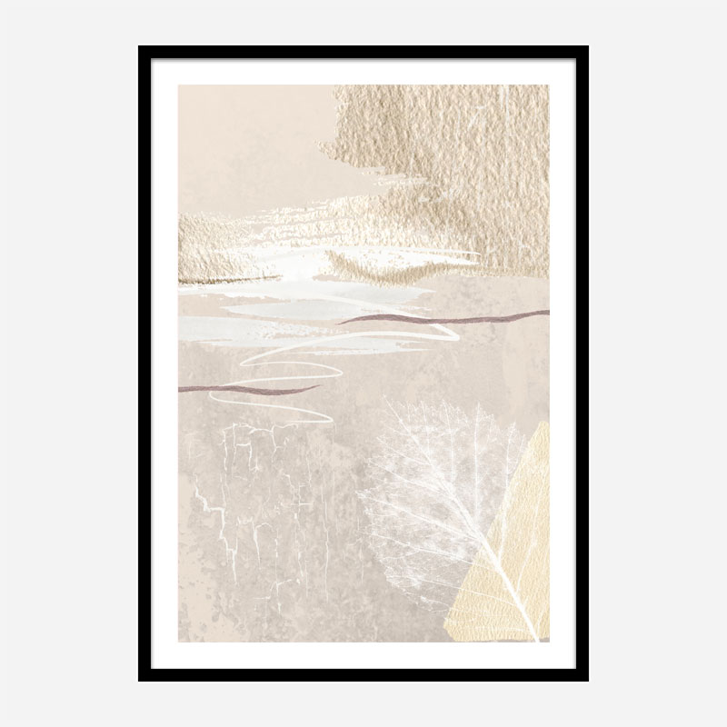 Calm Ivory 3 Abstract Art