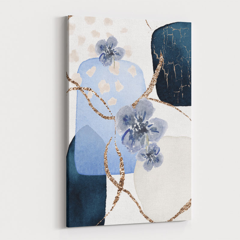 Blue Floral Art 